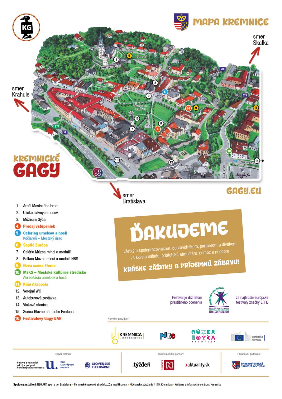 mapa kremnicke gagy